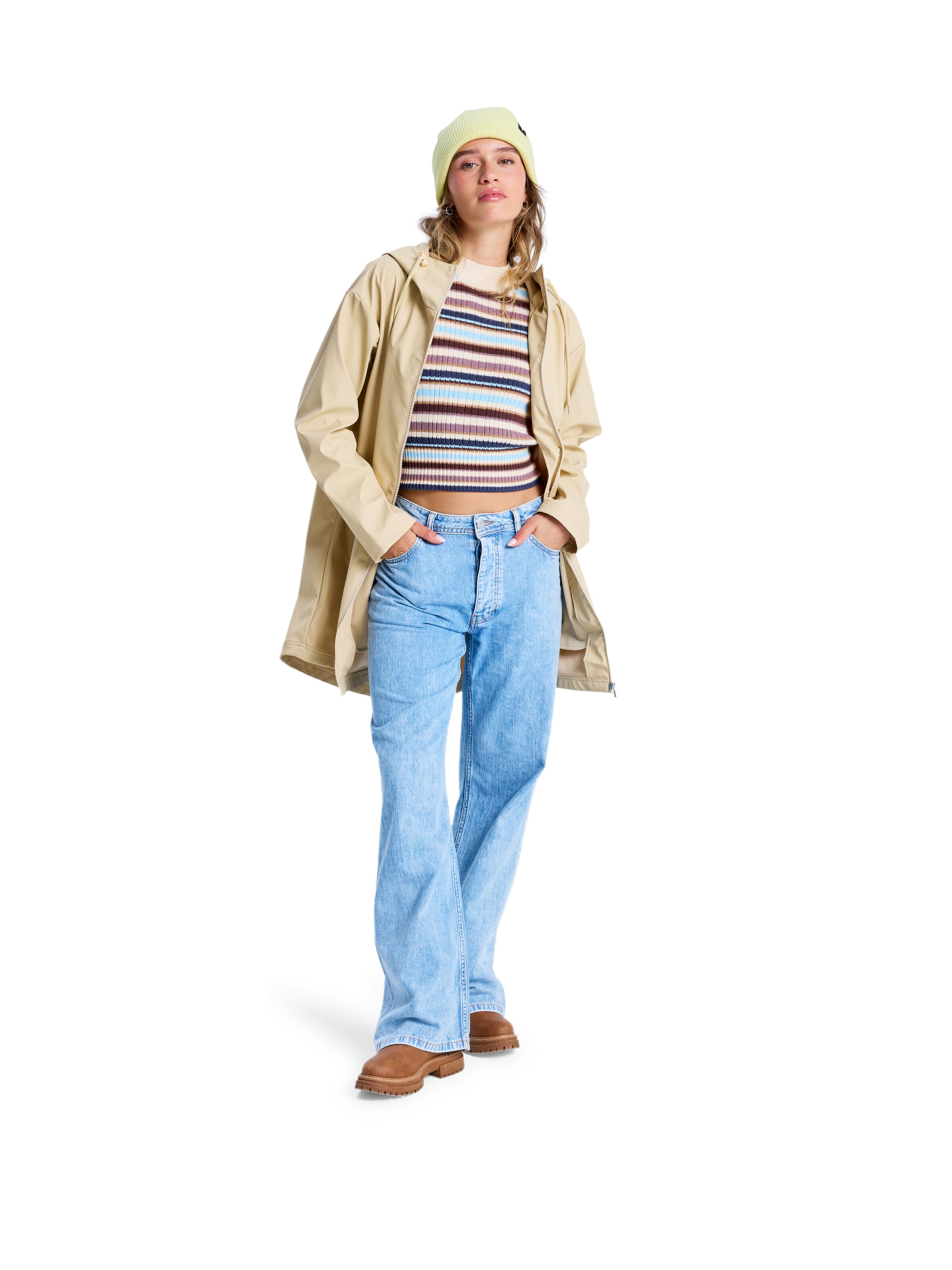 ROXY Between-Season Jacket 'Raining Again' in Beige