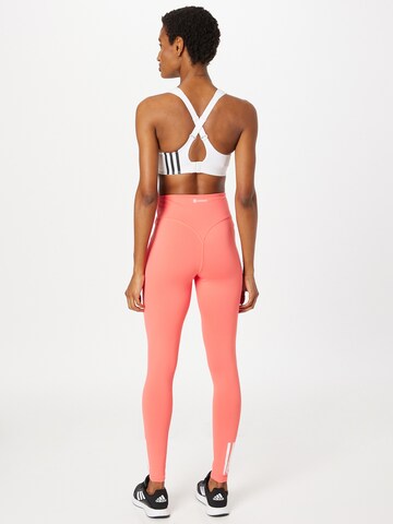 Skinny Pantaloni sport de la ADIDAS SPORTSWEAR pe roșu