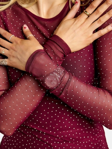 Haut ' MESH ' Liberte Essentiel en rouge