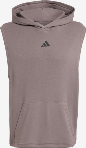 ADIDAS PERFORMANCE Sport szabadidős felsők - barna: elől