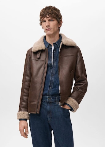 MANGO MAN Between-Season Jacket 'Tronso' in Brown: front