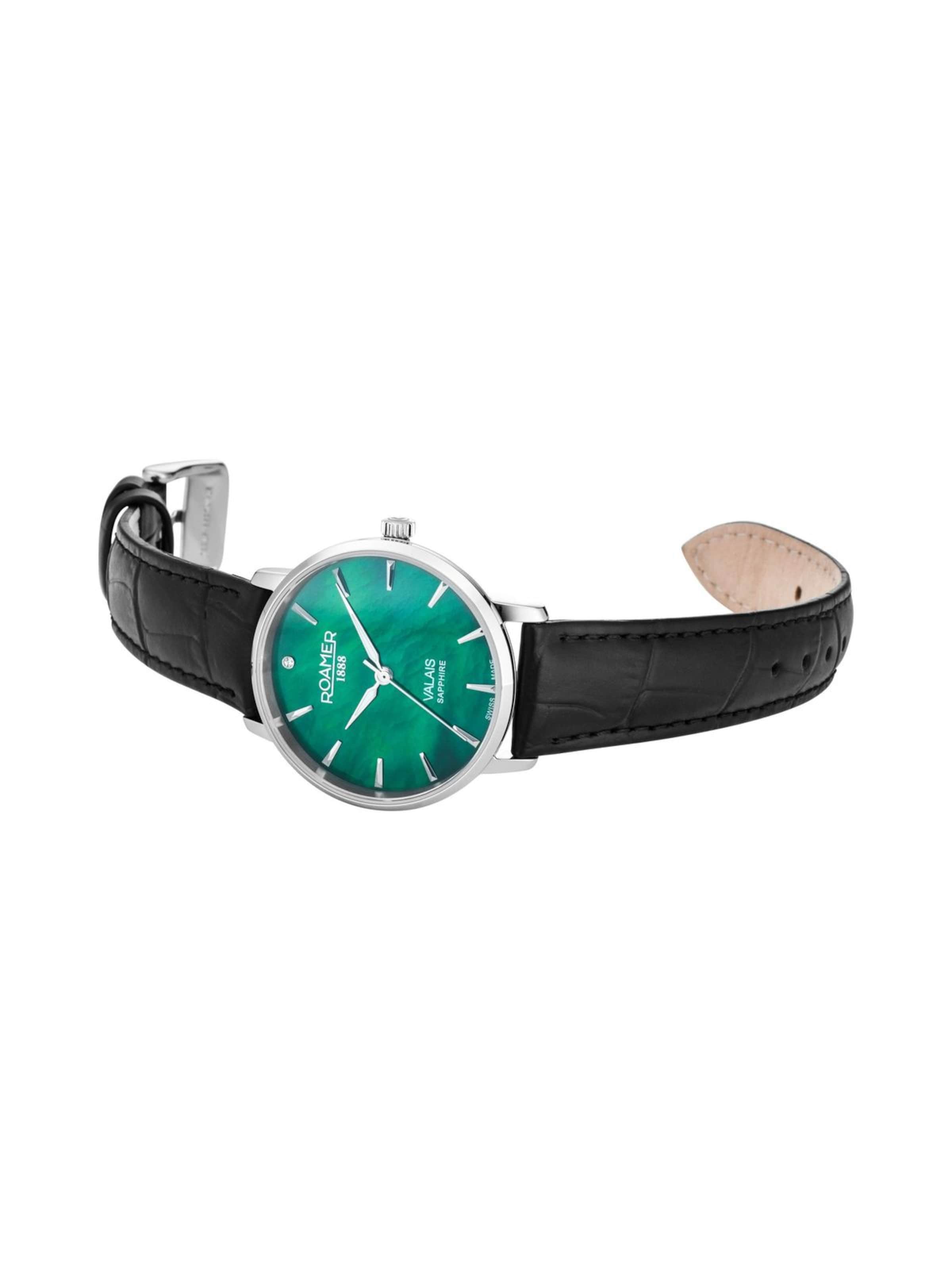 Montre à affichage analogique Roamer en vert