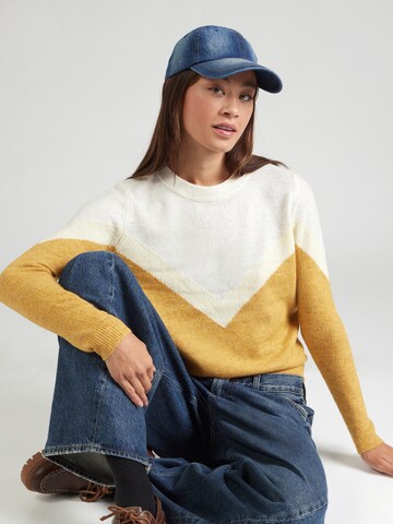 Pull-over 'VMPLAZA' VERO MODA en beige : devant