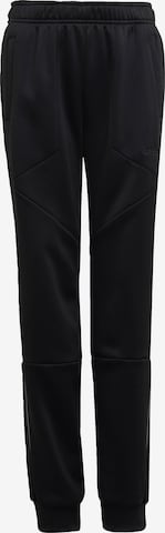 Effilé Pantalon de sport ADIDAS PERFORMANCE en noir : devant