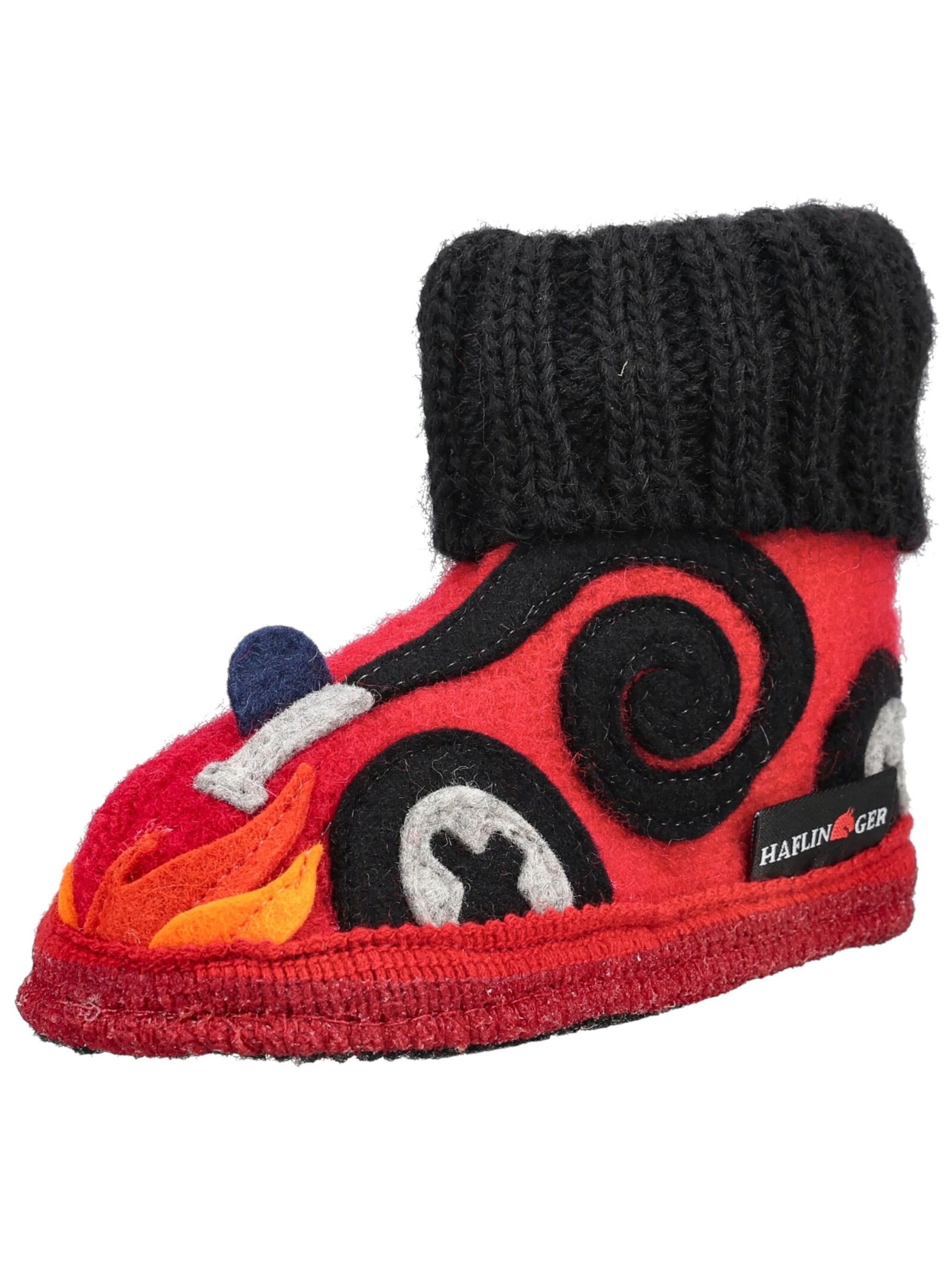 HAFLINGER Huisschoenen in Rood: voorkant