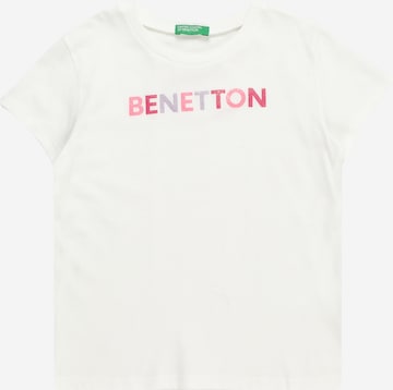 T-Shirt UNITED COLORS OF BENETTON en blanc : devant