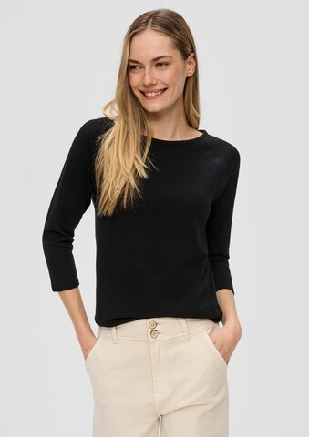 s.Oliver Shirt in Zwart: voorkant