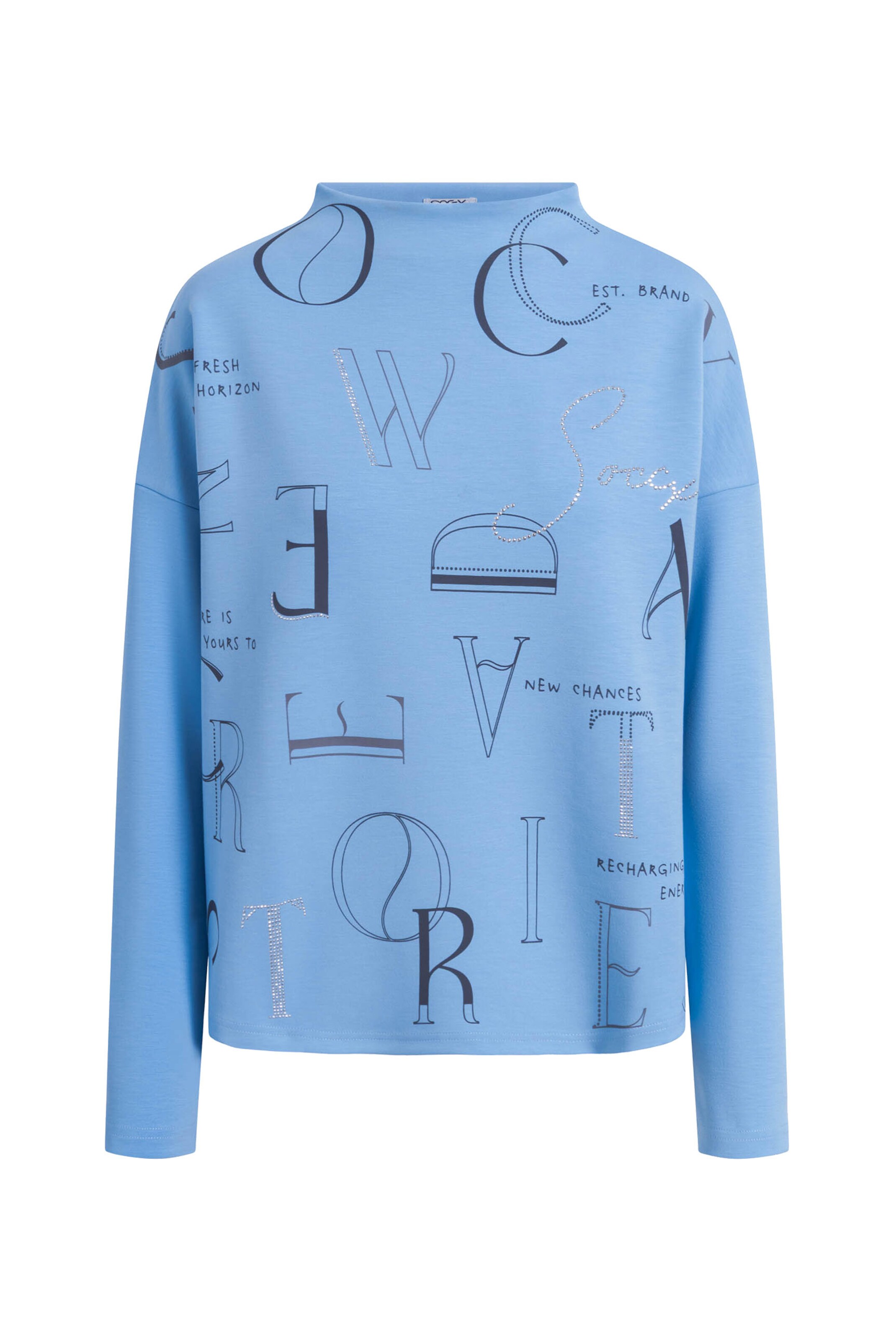 Soccx Sweatshirt in Blue: front