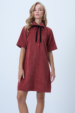 Trend Alaçatı Stili Jurk in Rood: voorkant