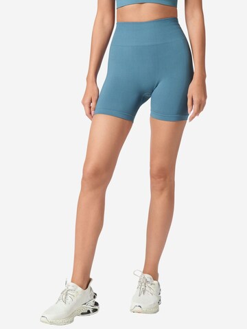 Skinny Pantaloni sportivi di Plein Sport in verde: frontale