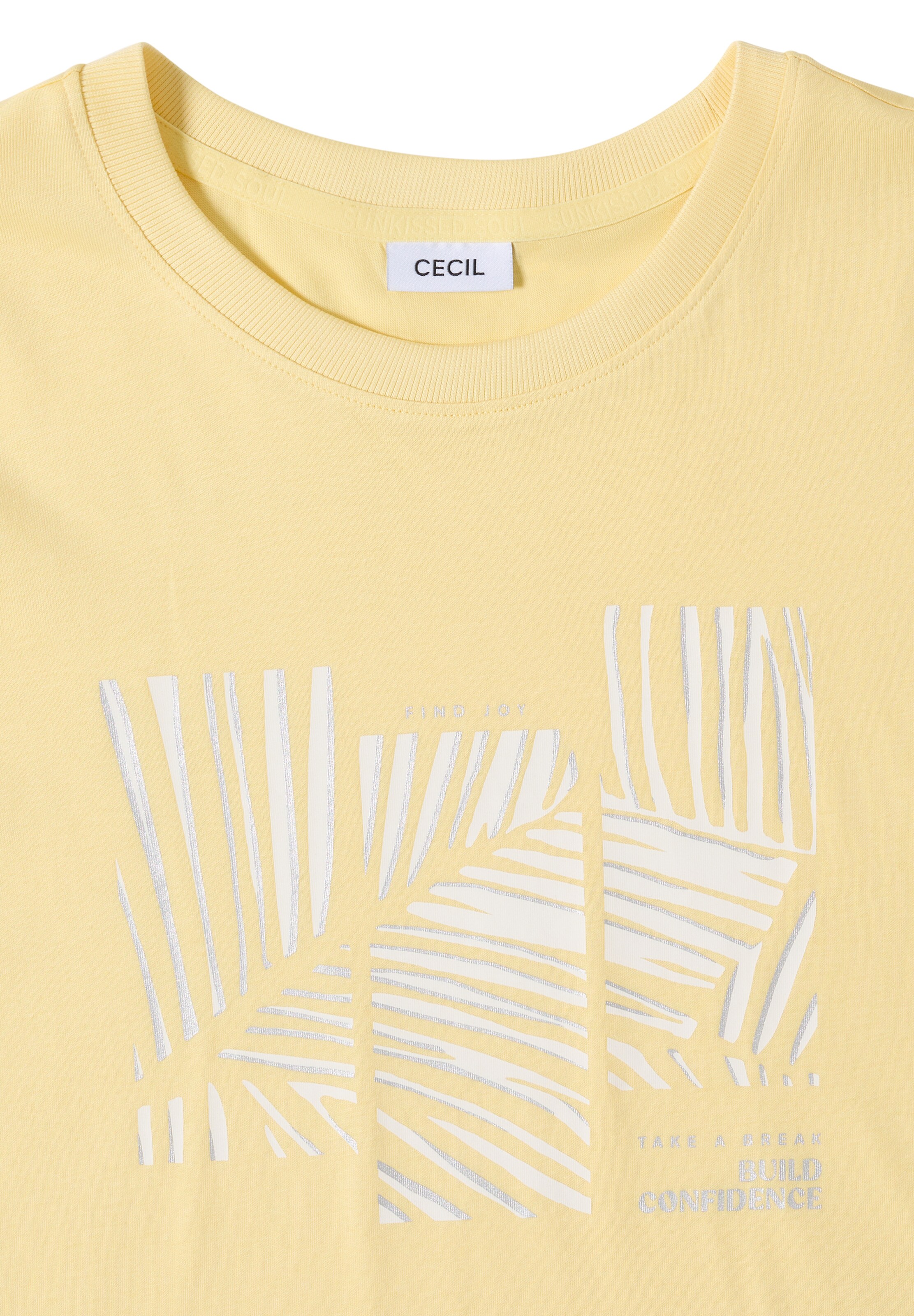 CECIL T-Shirt in Gelb