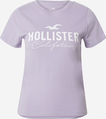 HOLLISTER Тениска в лилав: отпред