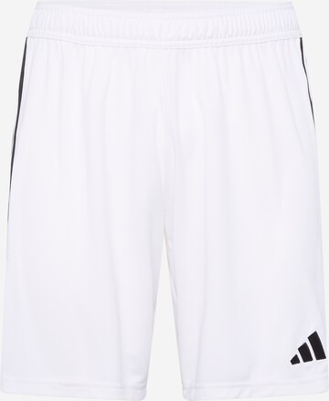 ADIDAS PERFORMANCE Regular Workout Pants 'Tiro 23 League' in White: front