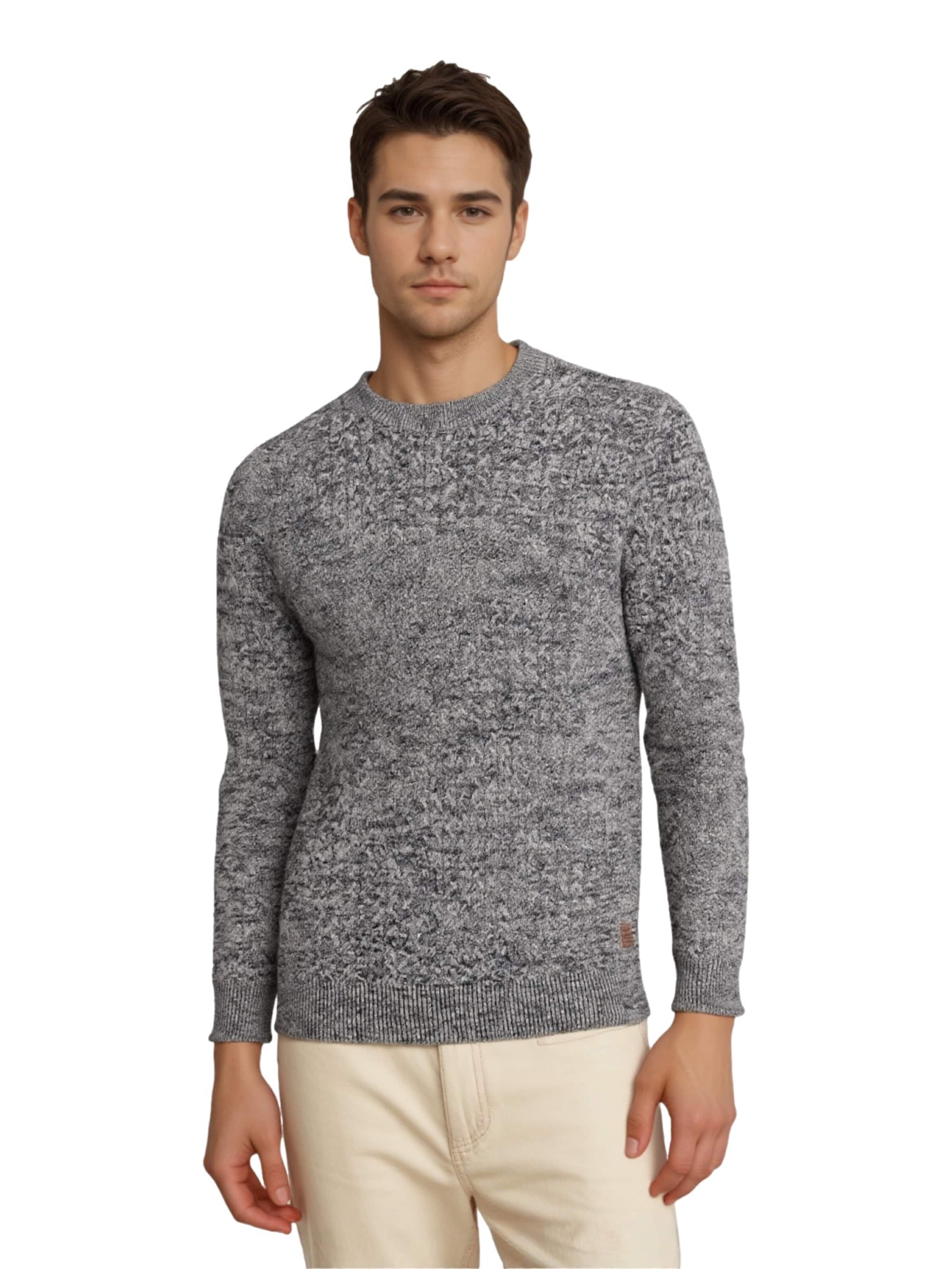 Key Largo Pullover 'Como' i grå: forside