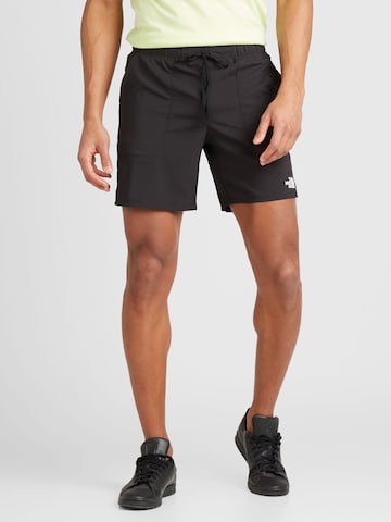 THE NORTH FACE Regular Sportbroek 'SUNRISER' in Zwart: voorkant