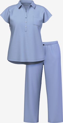 Ulla Popken Pyjama in Blauw: voorkant