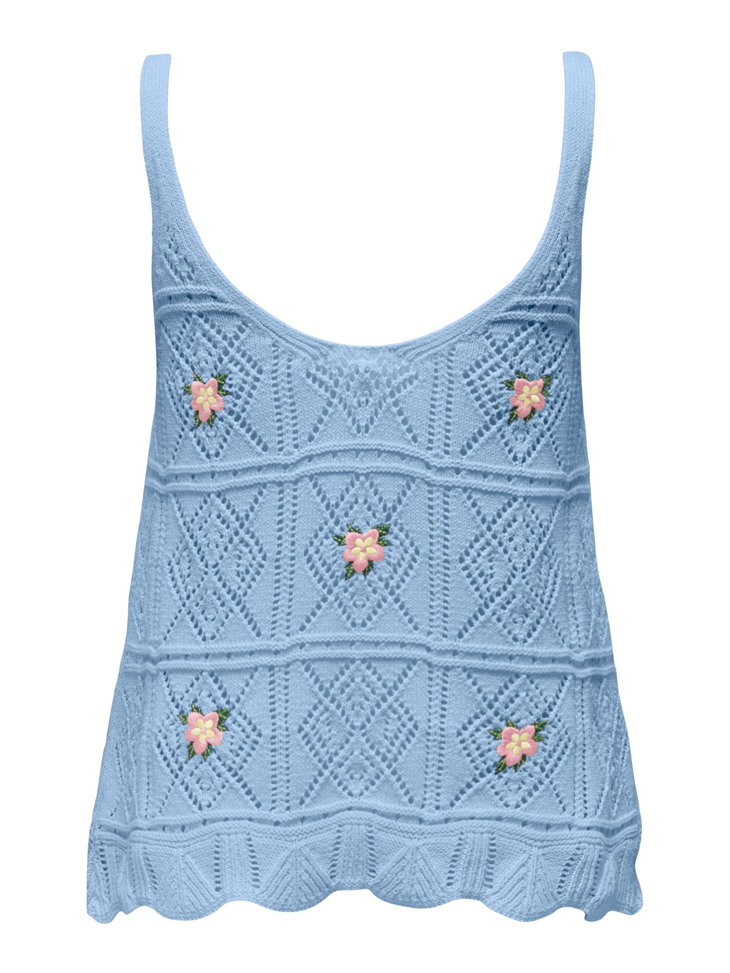 ONLY Knitted Top 'Ariba' in Blue