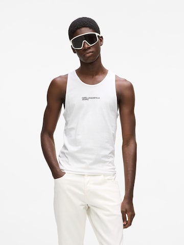 T-Shirt KARL LAGERFELD JEANS en blanc : devant