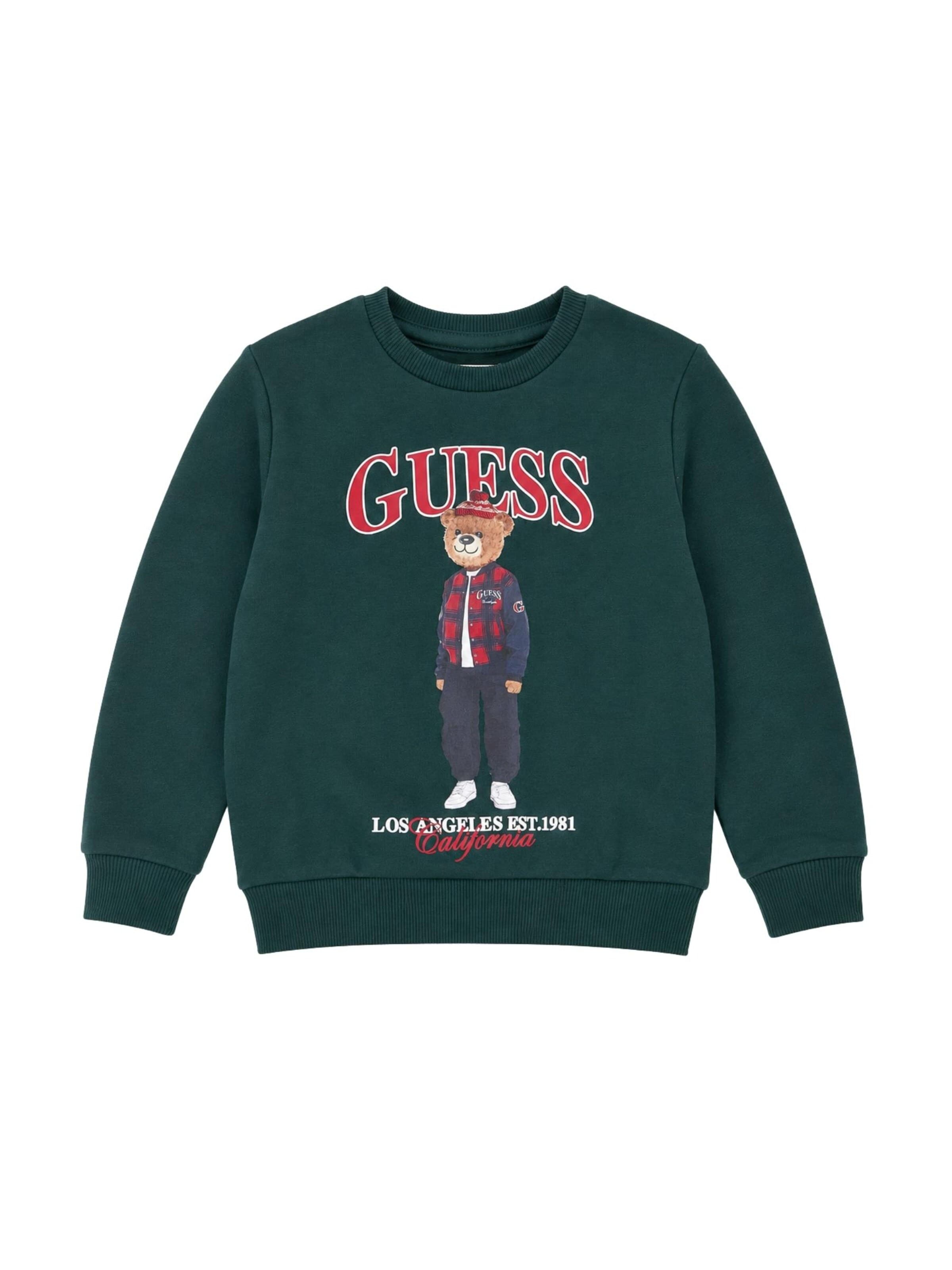 GUESS KIDS Sweatshirt i grön: framsida