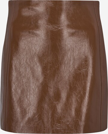 ABOUT YOU x VIAM Studio Skirt in Brown: front