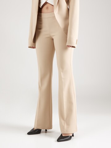 millane Flared Pantalon 'Lena' in Beige: voorkant