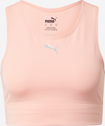 PUMA - Bustier Sujetador deportivo en naranja: frente