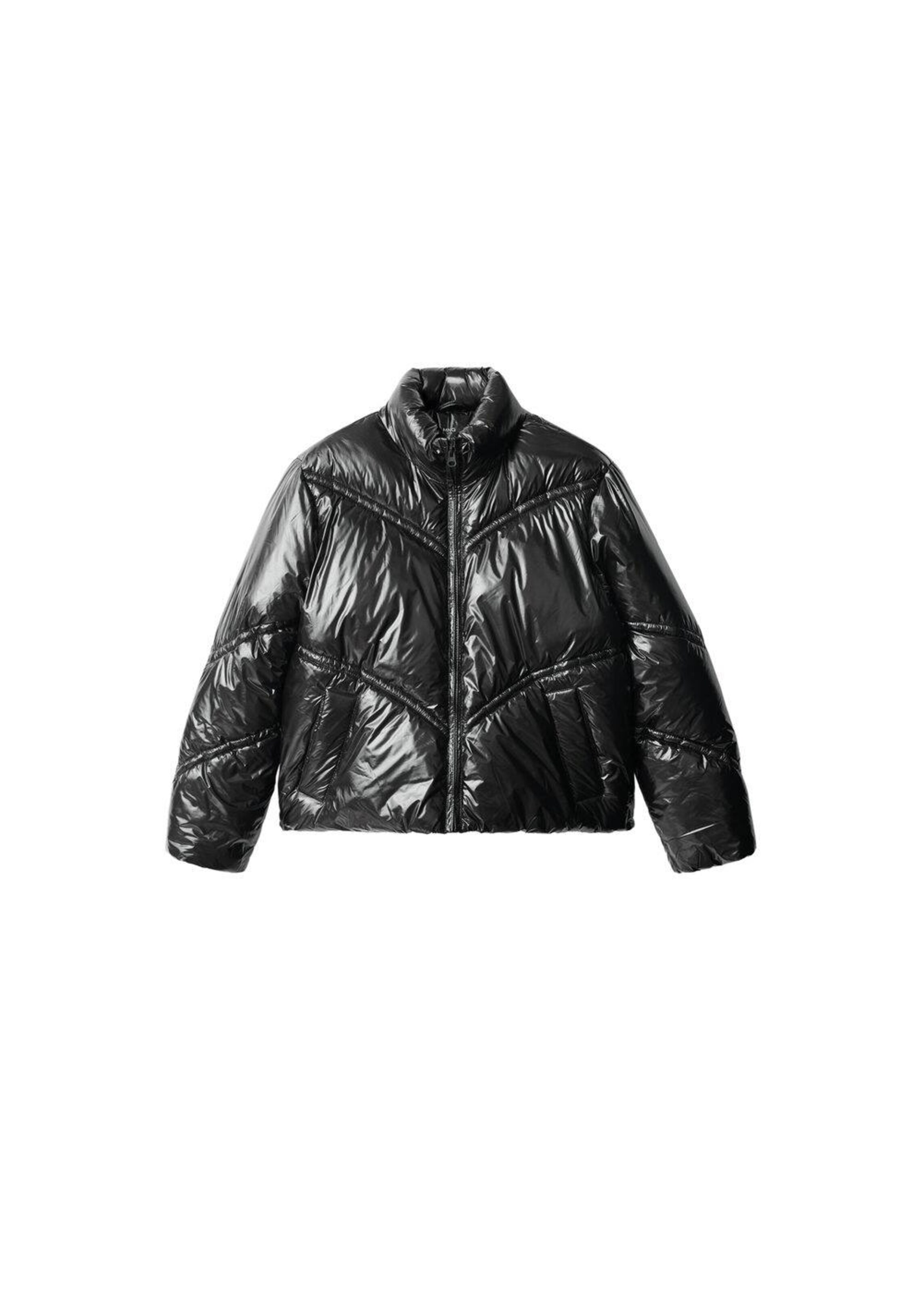 MANGO TEEN Between-Season Jacket in Black: front