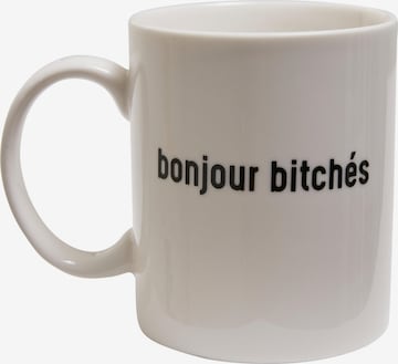 Tazza 'Bonjour Bitches' di Mister Tee in bianco: frontale