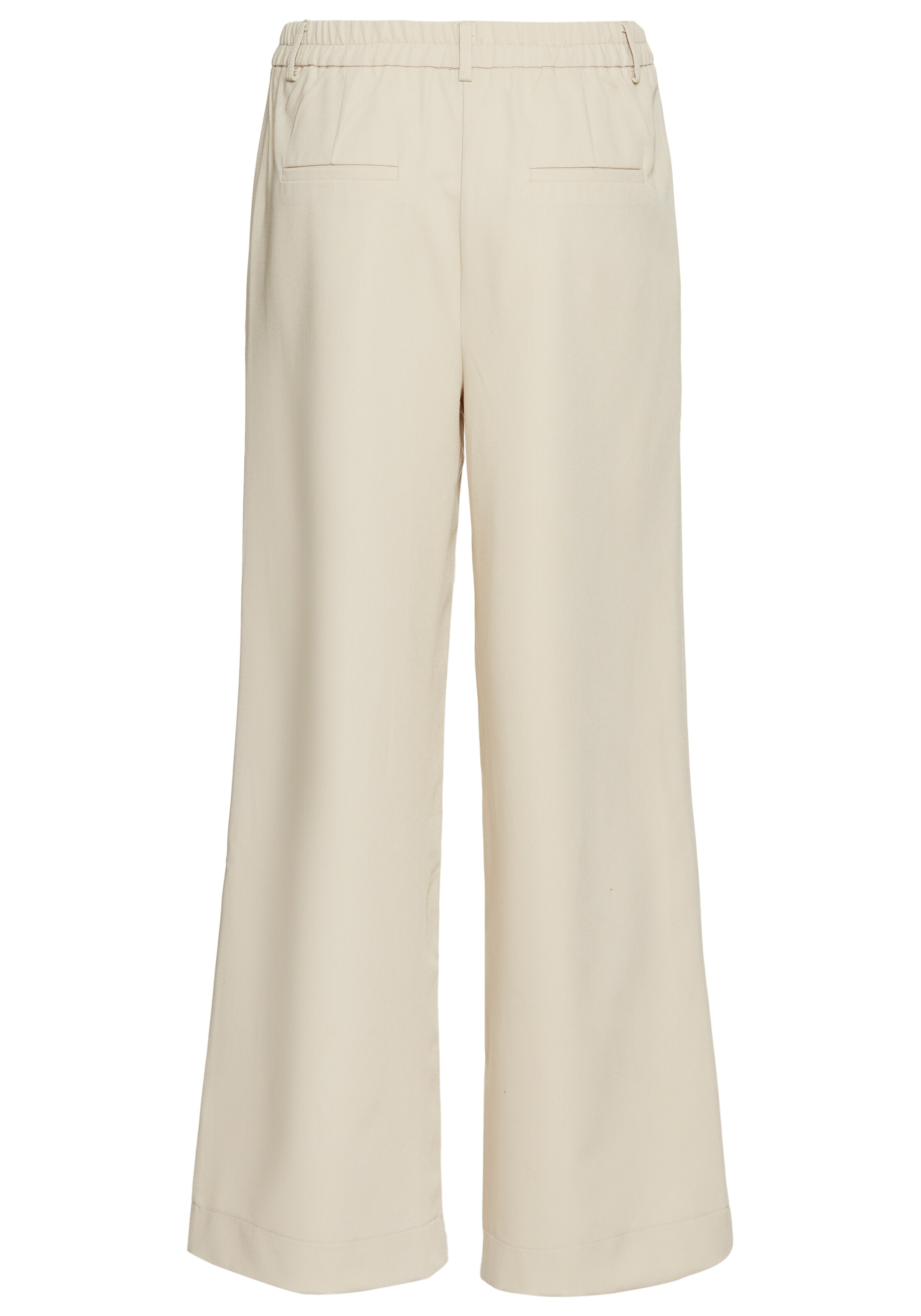 LAURA SCOTT Wide leg Pleat-Front Pants in Beige