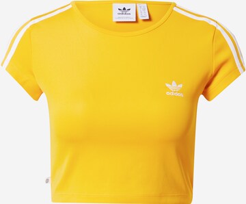 ADIDAS ORIGINALS Shirt 'Adicolor Classics 3-Stripes' in Geel: voorkant