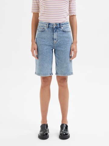 SELECTED FEMME Regular Jeans 'Kyla' i blå: framsida
