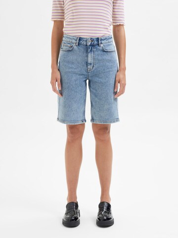 SELECTED FEMME Regular Jeans 'Kyla' i blå: framsida