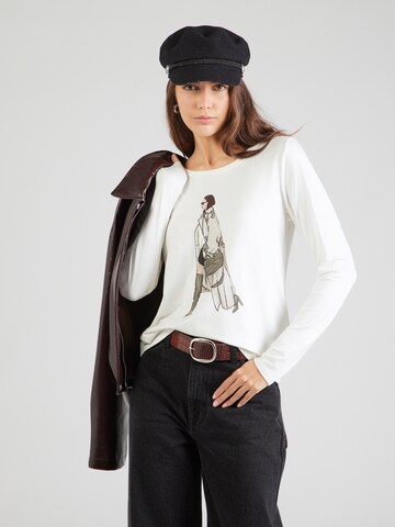 monari Тениска в бяло: отпред