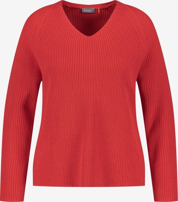 Pull-over SAMOON en rouge : devant