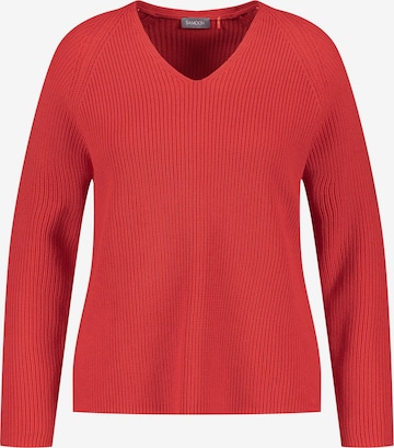 Pull-over SAMOON en rouge : devant