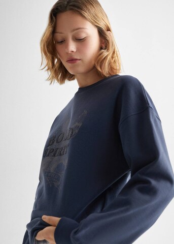 MANGO TEEN Sweatshirt 'Bold' in Blue