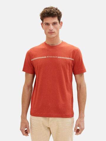 TOM TAILOR - Camiseta en rojo: frente