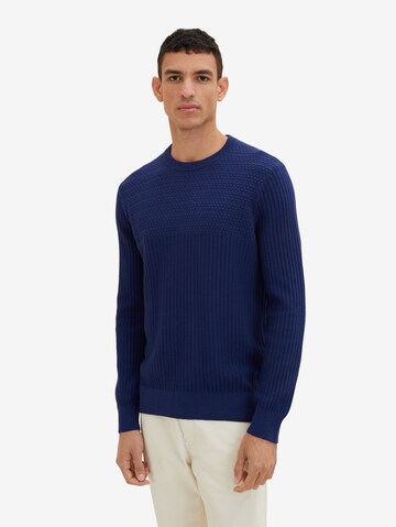 Pullover di TOM TAILOR in blu: frontale