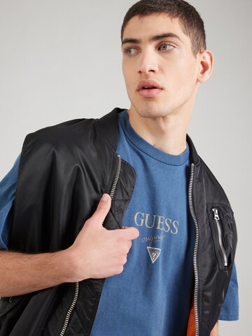T-Shirt GUESS Originals en bleu