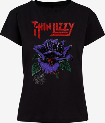 Merchcode Shirt 'Thin Lizzy - Rose' in Schwarz: predná strana