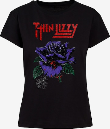 Maglietta 'Thin Lizzy - Rose' di Merchcode in nero: frontale