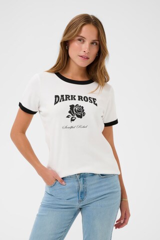 Kaffe T-Shirt 'KAolivia' in Weiß: Vorderseite