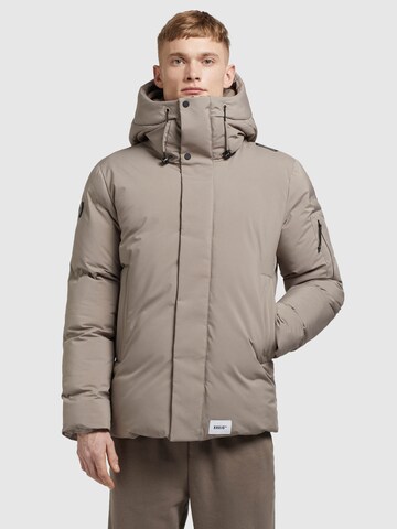 khujo Winter Jacket 'CANN' in Brown: front