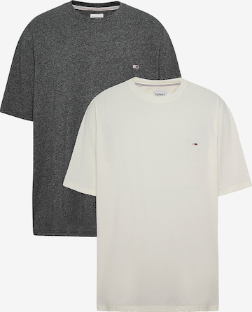 Tommy Jeans Plus Shirt in Grijs: voorkant