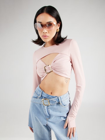 Hoermanseder x About You Shirt 'Arven' in Pink: front