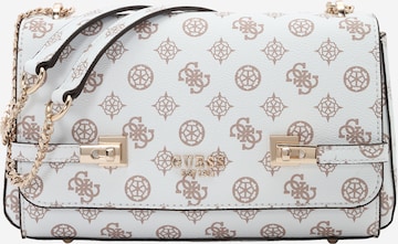 Sac bandoulière 'LORALEE' GUESS en blanc : devant