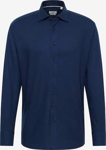 ETERNA Regular fit Zakelijk overhemd in Blauw: voorkant