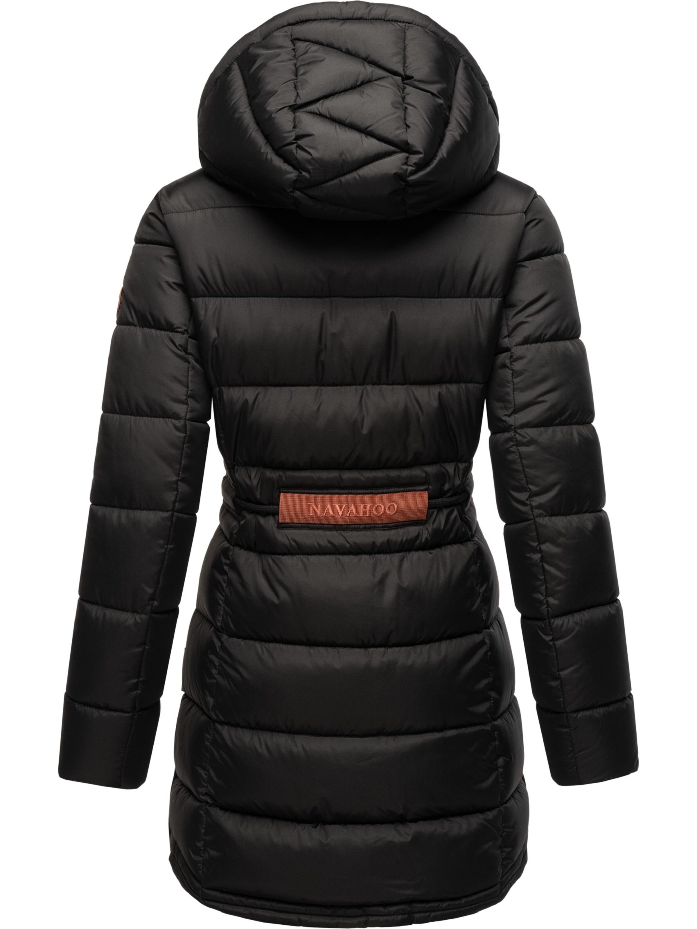 melns NAVAHOO Ziemas mētelis 'Dalie'