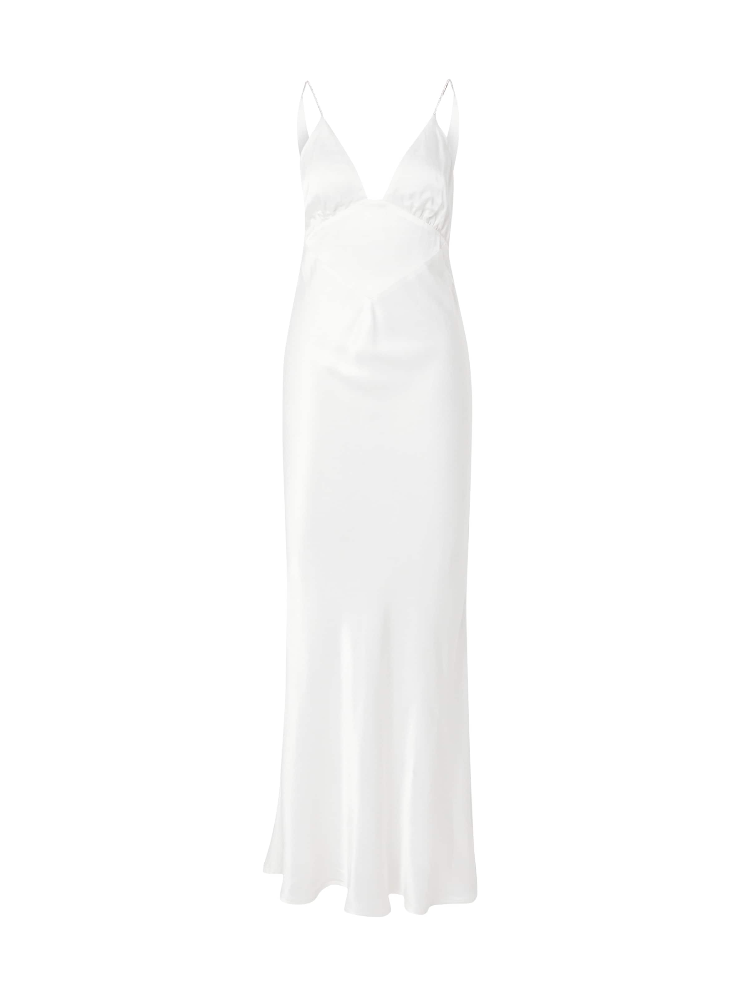 Abito da sera di Bardot in bianco: frontale