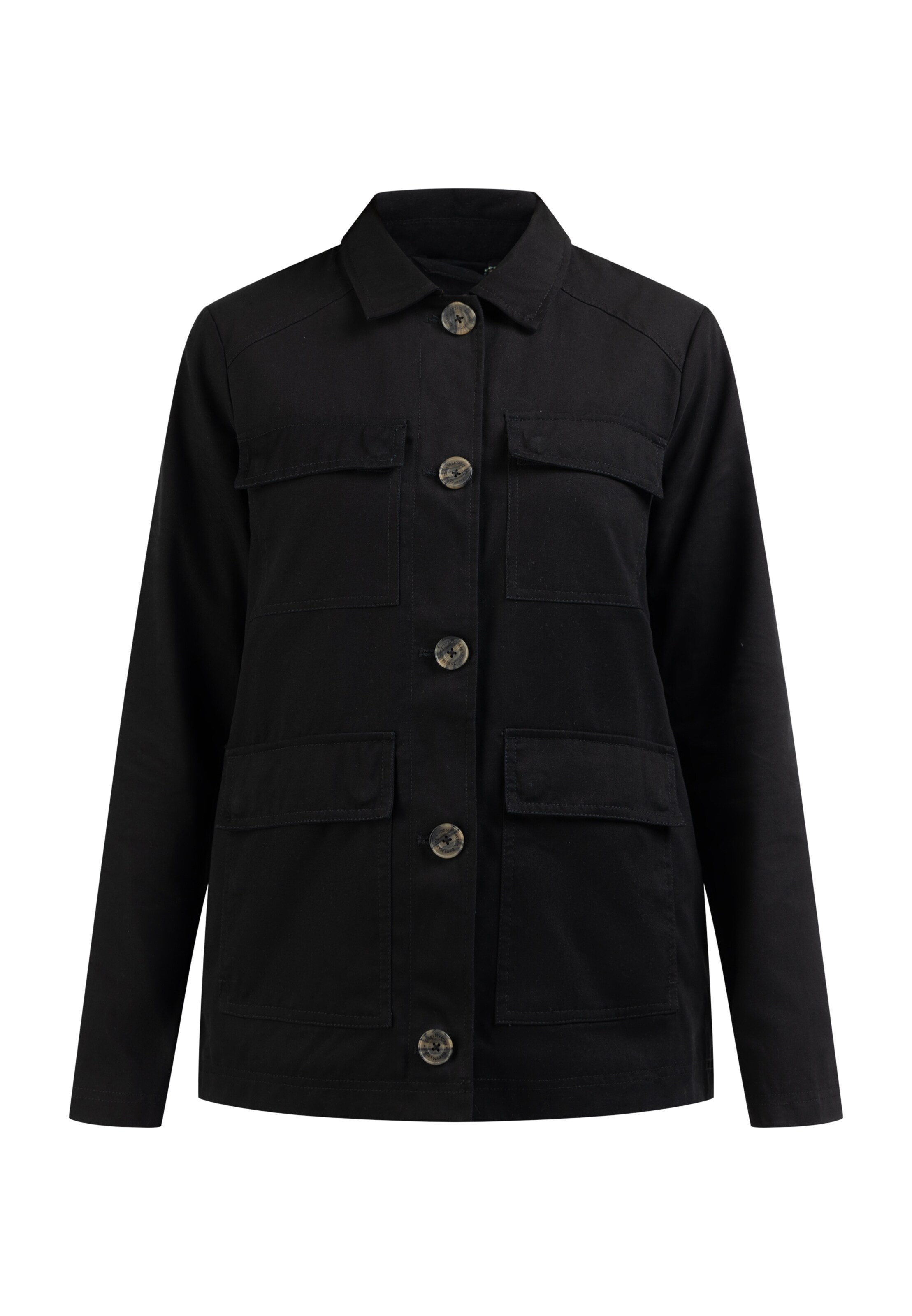 DreiMaster Vintage Преходно яке в черно: отпред